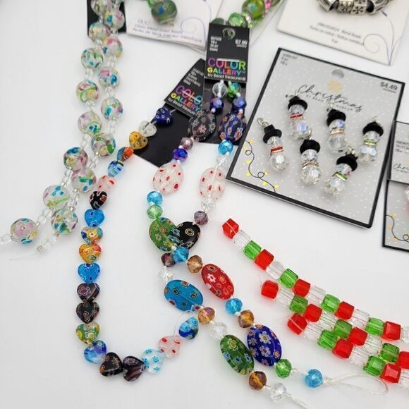 New High Quality Art Glass & Metal Beads Assorted Lot - Picture 10 of 14